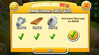 Upgrade Barn 6250 | Hay Day Level 203 | Gameplay
