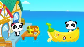 KAPTEN KAPAL PISANG BAYI PANDA MENCARI HARTA KARUN | BABYBUS INDONESIA