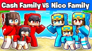 Nico’s Family vs Cash's Family In Minecraft!