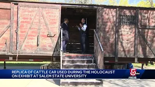 'End Hate Now' Holocaust Cattle Car makes stop in Salem