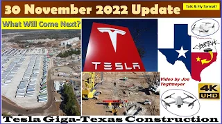 Windy Busy Day of Changes Everywhere! 30 November 2022 Giga Texas Construction Update (11:35AM)