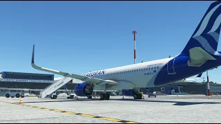 MSFS | HD | Corfu - Athens | A320neo | Aegean Airlines