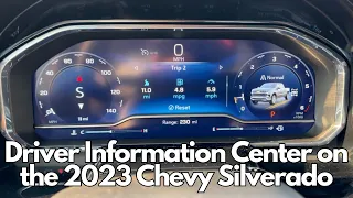 2023 CHEVY SILVERADO DRIVER'S INFORMATION CENTER | TUTORIAL | LT, RST, LT TB, HIGH COUNTRY & ZR2