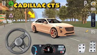 Driving School Simulator 2020: Cadillac CT5 car drive. Peru 1-2, easy gameplay.