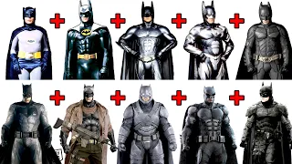 Combining 10 BATMEN into ONE! Crazy Character FUSION!!!