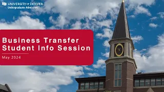 DU Business Transfer Student Information Session