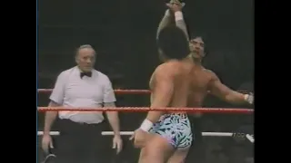 Ricky Steamboat & King Tonga in action   Championship Wrestling Feb 15th, 1986
