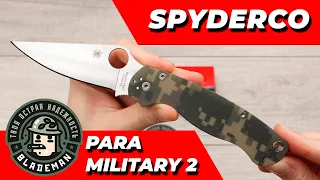 Нож Spyderco Paramilitary 2, CPM-S45VN, G10 Digital Camo