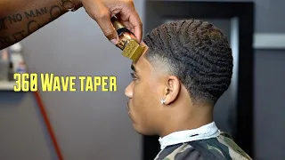 FRESHEST 360 WAVE HAIRCUT TUTORIAL | HIGH BURST TAPER