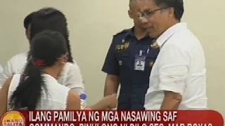 UB: Ilang pamilya ng mga nasawing SAF commando, pinulong ni DILG Sec. Roxas