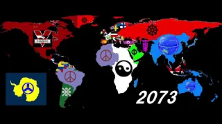 2022-2122 Alternate Future of the fictional world map (The world in the next 100 years) Alternative