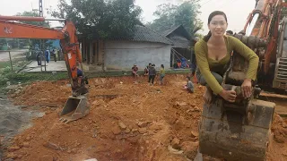 Techniques for digging foundations build houses in rural areas - Great skillful house builders.Ep98