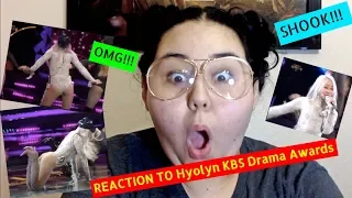 REACTION TO Hyolyn KBS Drama Awards (2018 KBS 연기대상 - 2018 KBS 연기대상 2부 축하공연 - 효린 ‘Dally’.20181231)