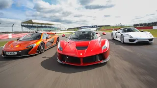 P1 v LaFerrari v 918 Spyder // Silverstone National Circuit | SCD Holy Trinity Shootout