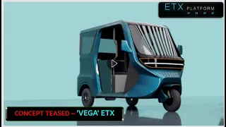 Vega ETX Electric Rickshaw | Solar Roof Panel | Concept 3-Wheeler | Auto Aspects