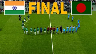 India vs Bangladesh - FINAL - Penalty Shootout SAFF Championship 2023 | eFootball PES Gameplay