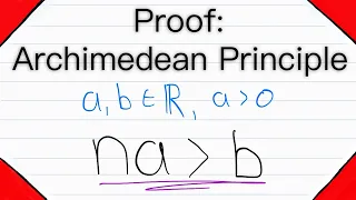 Proof: Archimedean Principle of Real Numbers | Real Analysis