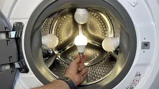 Experiment - Light Bulbs - in a Washing Machine