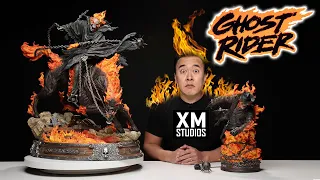 GHOST RIDER ON HORSEBACK!!! XM Studios Statue In Hand Unboxing!