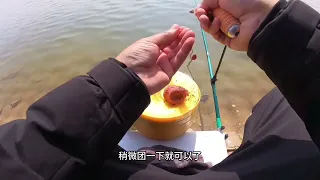 简单开块饵料，没打窝直接钓！上鱼速度堪比读秒，鱼护差点提不动