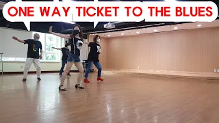 One Way Ticket To The Blues Line Dance(Demo & Count)Beginner/Abadi Haria/June 2021