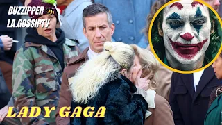 Lady Gaga Locking Lips as Harley Quinn in Joker: Folie à Deux Set