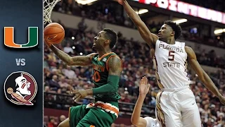 Miami vs. Florida State Basketball Highlights (2015-16)