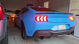 First 2024 Mustang GT with Flowmaster Super 10s, resonator delete/ X Piped (non active)