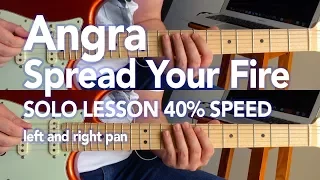 Angra - Spread Your Fire (aula do solo de guitarra)