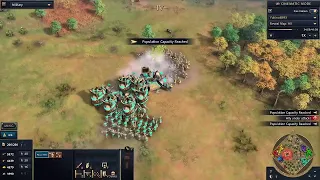 Aoe4 gameplay  3v3, 4v4 (Chinese civs are very powerful in late game)