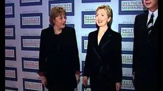 Senator Hillary Clinton and German Opposition Leader Angela Merkel