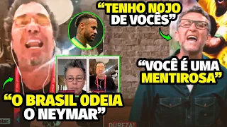 A TRETA PEGOU FOGO DENOVO! NETO METEU O LOCO NO CAS4GRANDE E NA JORNALISTA DO U0L E DEFENDEU NEYMAR