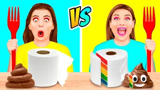 Cake Vs Real Food Challenge | Eating Only Cakes Look Like Everyday Objects by BaRaDa Challenge