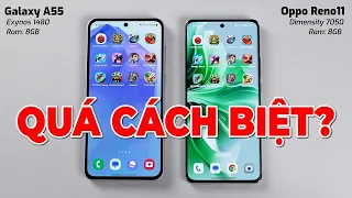 Speedtest Galaxy A55 5G vs OPPO RENO 11 5G: QUÁ CÁCH BIỆT