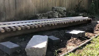 Backyard Railroad: 8 Foot Bridge Build (7.5" Gauge) (1 of 2)