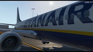 X-Plane 11 Add-on  Boeing 737-800 Ryanair + Aéroport La Rochelle  1080p HD