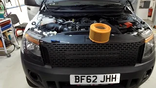 How to replace the engine air filter on Ford Ranger 2.2L Diesel Pickup