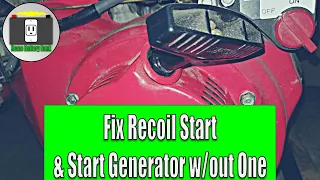 How to Fix a Recoil Start Assembly and Start a Generator Without One