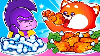 Zee Zee Learn to Share Food and Pretend Cook Toy Food 🍔🍕🌭  Kids Songs And Nursery Rhymes by Zee Zee