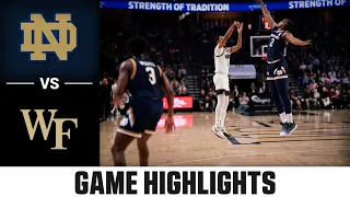 Notre Dame vs. Wake Forest Men's Basketball Highlights (2022-23)