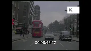 1960s Harrods, V&A, London Driving POVs in HD from 35mm