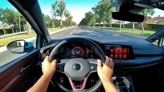 2022 Volkswagen Golf GTI DSG POV Test Drive (3D Audio)(ASMR)