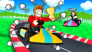ROBLOX CHOP AND FROSTY PLAY GO KART RACE CLICKER CHALLENGE