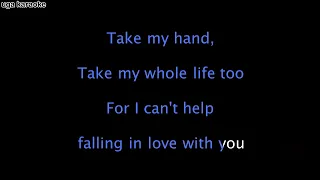 Elvis Presley - I Can't Help Falling In Love With You (Karaoke Version)
