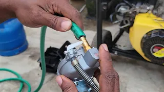 Petrol Gas LPG NG Generator Carburetor Conversion Installation #foryou #usa #youtube #love #tutorial