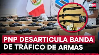 Perú desarticula banda de tráfico de armas que abastecía mercado ecuatoriano