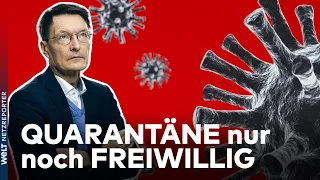 CORONA-HAMMER: Lauterbach kippt Quarantäne-Regeln ab 1. Mai