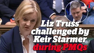 Liz Truss's first PMQs: Keir Starmer challenges PM on 'Tory fantasy of trickle-down economics'