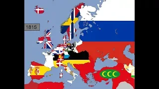 Europe: Timeline of National Flags: Part 2