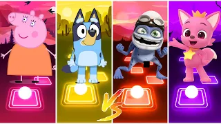 Peppa Pig 🆚 Bluey 🆚 Crazy Frog 🆚 Pinkfong | Who Is Win 🎯🏆